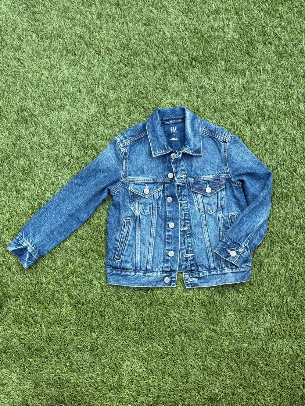 GAP Kids Blue Washed Denim Jacket